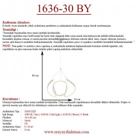 Eray Aydınlatma 1666-1 B Led Tekli Beyaz Avize