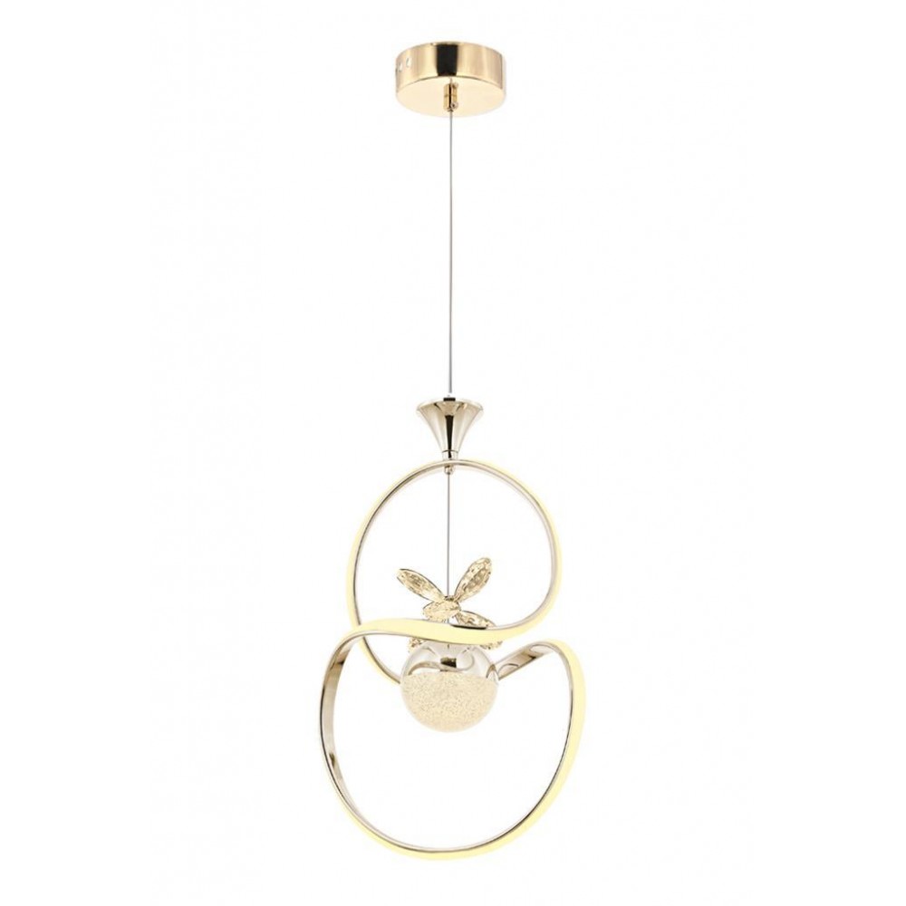 Eray Aydınlatma 1921-1 Gold Kristal Taşlı Led Avize