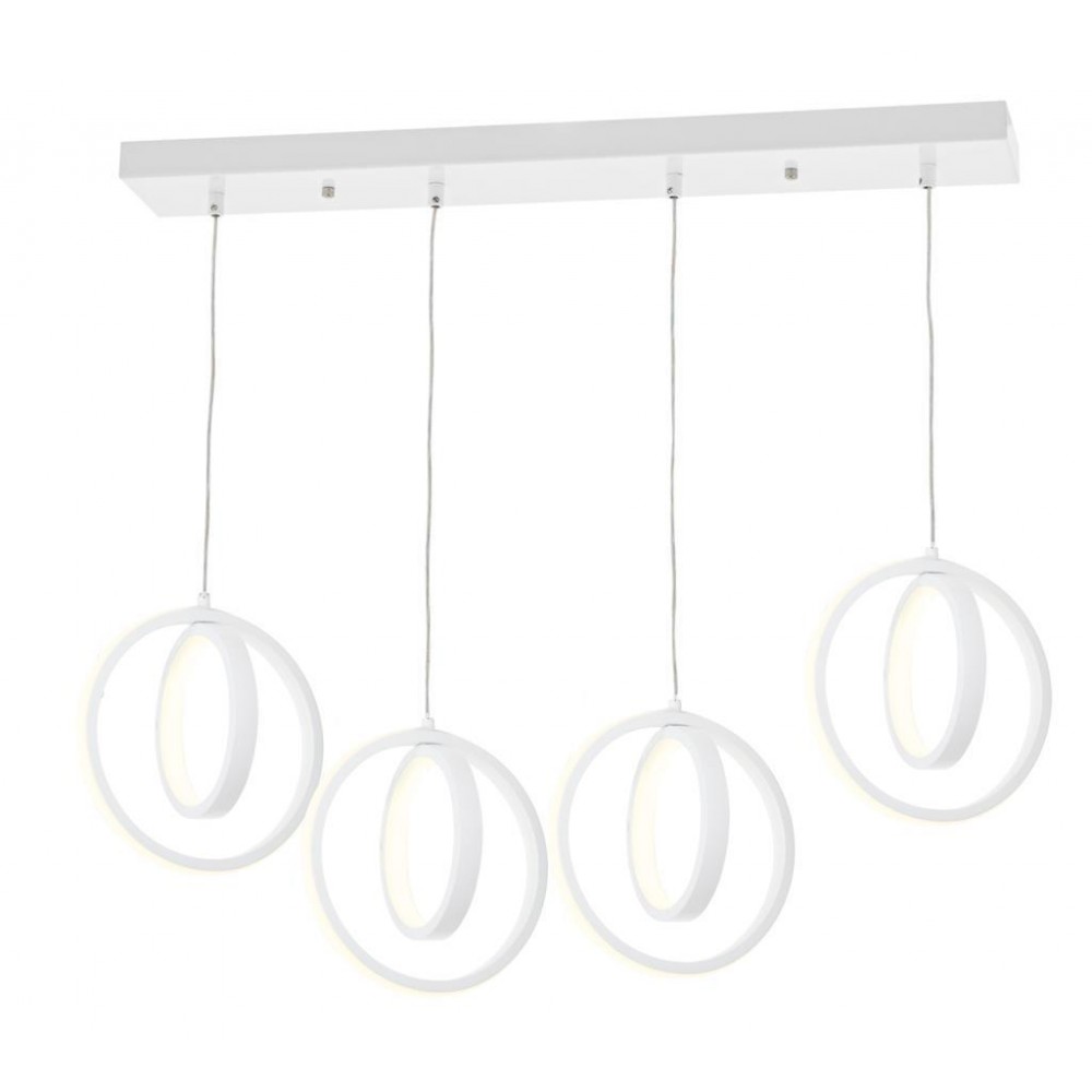 Eray Aydınlatma 1909-4 Beyaz 4 lü Sıralı Led Avize