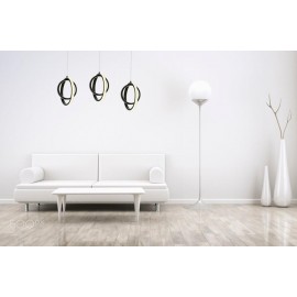 Eray Aydınlatma 1909-3 Siyah Sıralı 3 lü Led Avize