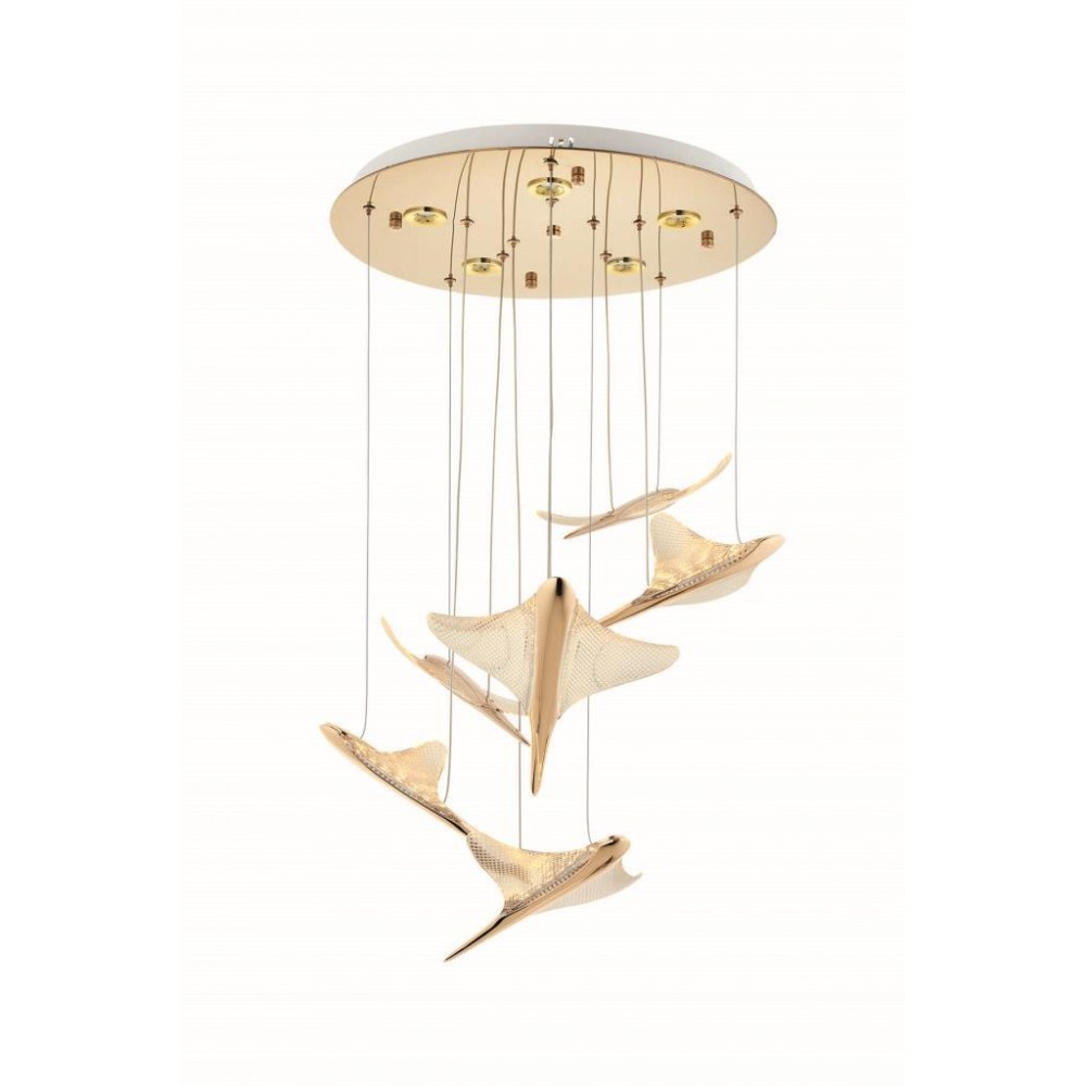 Eray Aydınlatma 1205-5+1 6 Li Sarı Led Avize