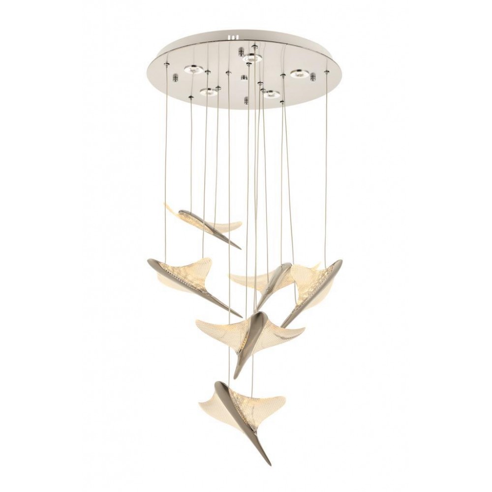 Eray Aydınlatma 1205-5+1 6 Li Krom Led Avize