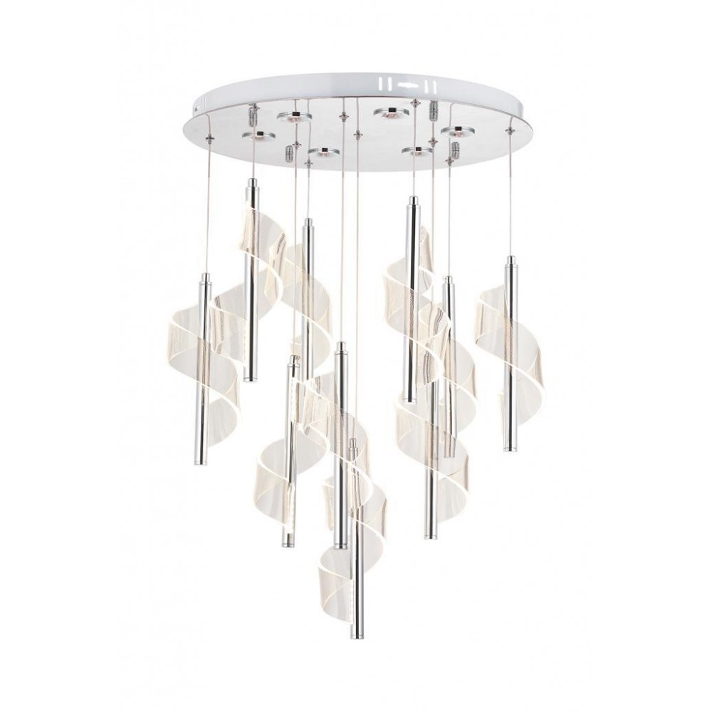 Eray Aydınlatma P7077-10 10lu Krom Sarkıt Led Avize