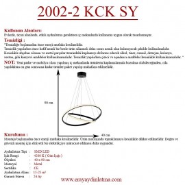 Eray Aydınlatma 2002-2 30-40 Siyah Led  Avize