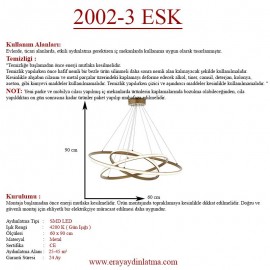 Eray Aydınlatma 2002-3 Eskitme Led Avize