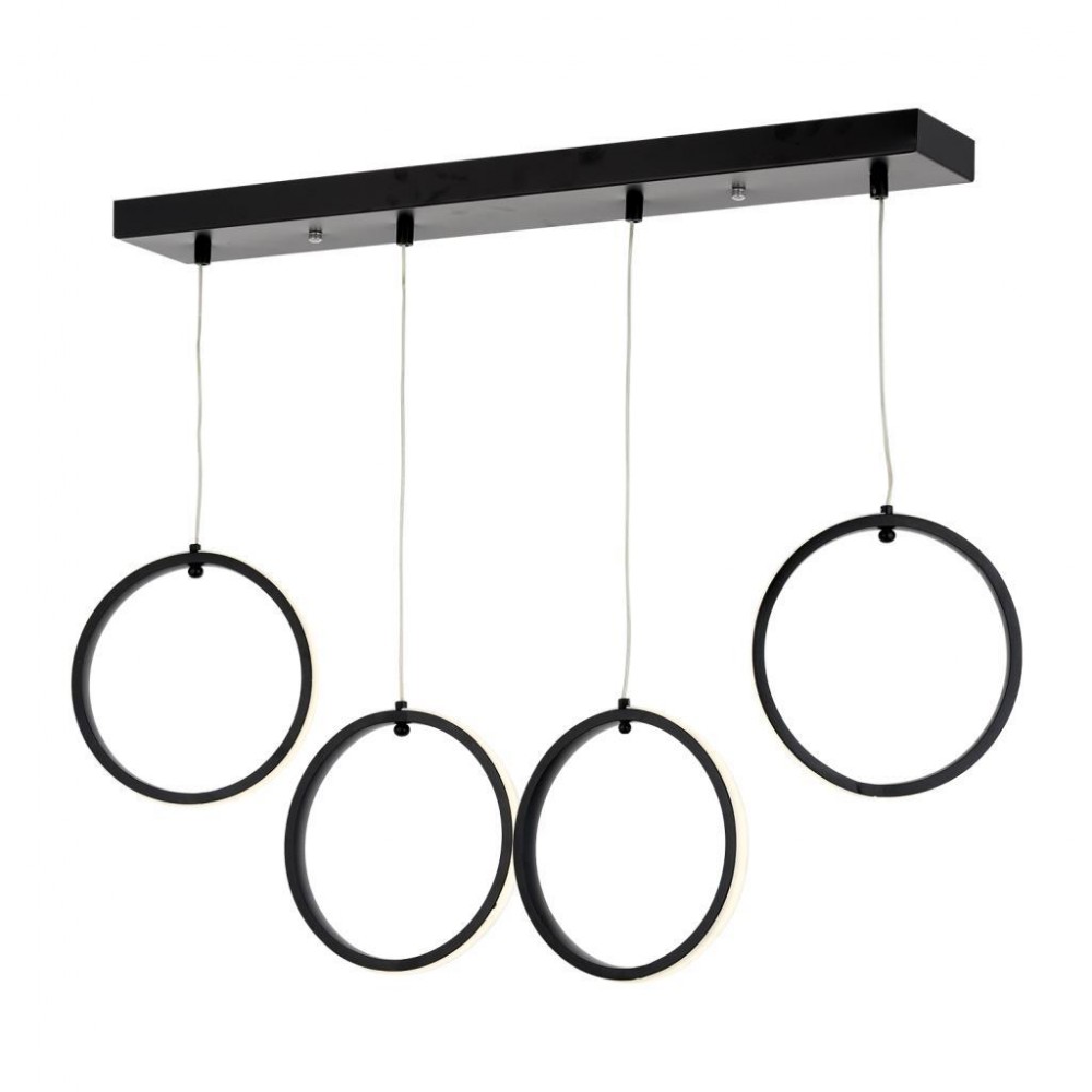 Eray Aydınlatma 2004-4 S Siyah Sıralı Led Avize