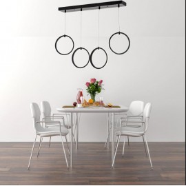 Eray Aydınlatma 2004-4 S Siyah Sıralı Led Avize