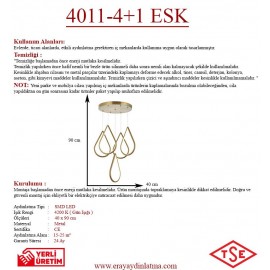 Eray Aydınlatma 4011-5 Y Eskitme Led Avize