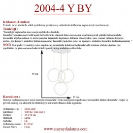 Eray Aydınlatma 2004-4 Y Beyaz Led Avize
