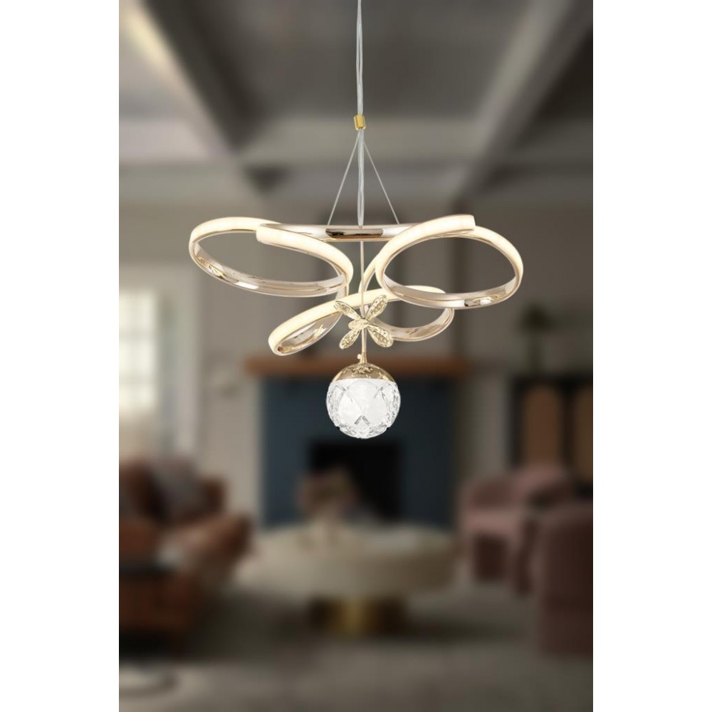 Eray Aydınlatma 2578-40 SR Led Gold Avize