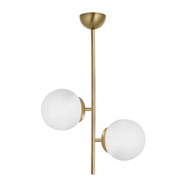 Eray Aydınlatma Opal Camlı 2li Eskitme Avize