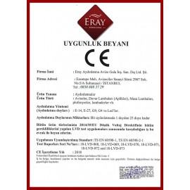 Eray Aydınlatma 501 Sarı Led Avize