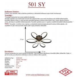 Eray Aydınlatma 501 Siyah Led Avize