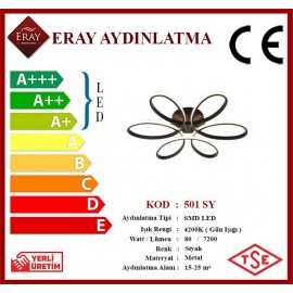 Eray Aydınlatma 501 Siyah Led Avize