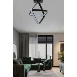 Eray Aydınlatma 504 Plofonyer Siyah Led Avize