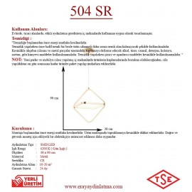 Eray Aydınlatma 504 Sarı Led Avize