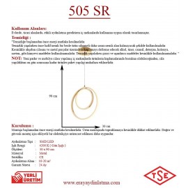 Eray Aydınlatma 505 Sarı Led Avize