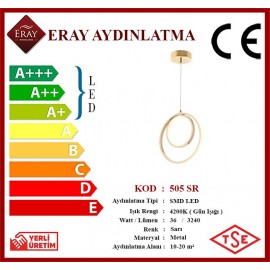 Eray Aydınlatma 505 Sarı Led Avize