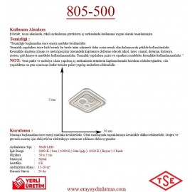 Eray Aydınlatma 805-50 Plofonyer Led Avize