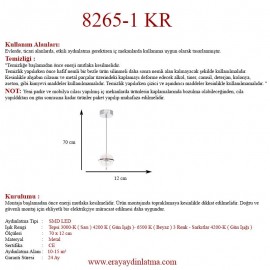 Eray Aydınlatma 8265-1 Krom Led Avize