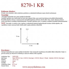 Eray Aydınlatma 8270 Krom Led Avize