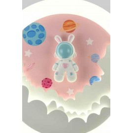 Eray Aydınlatma 8373-3 Plofonyer Led 3 Renk Çocuk Pembe Avize