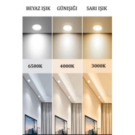Eray Aydınlatma 9051-5 Sarkıt 3 Renk Led Avize