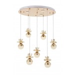 Eray Aydınlatma 9178-7+3R Sarı Powerled 7 li Avize