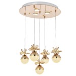 Eray Aydınlatma 9178-4+1+3R Sarı Powerled 5 li Avize