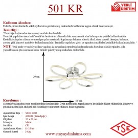 Eray Aydınlatma 501 Krom Led Avize