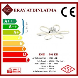 Eray Aydınlatma 501 Krom Led Avize