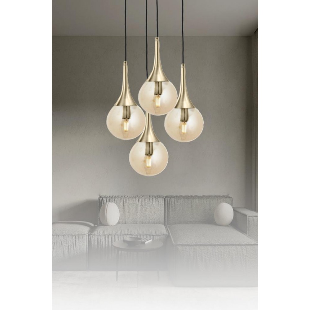 Eray Aydınlatma ERY 3729-28-04 4 lü Eskitme Sarkıt Avize