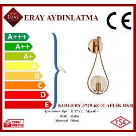 Eray Aydınlatma ERY 3729-68-01 Bakır Renk Modern Aplik