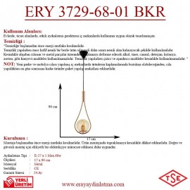Eray Aydınlatma ERY 3729-68-01 Bakır Renk Modern Avize