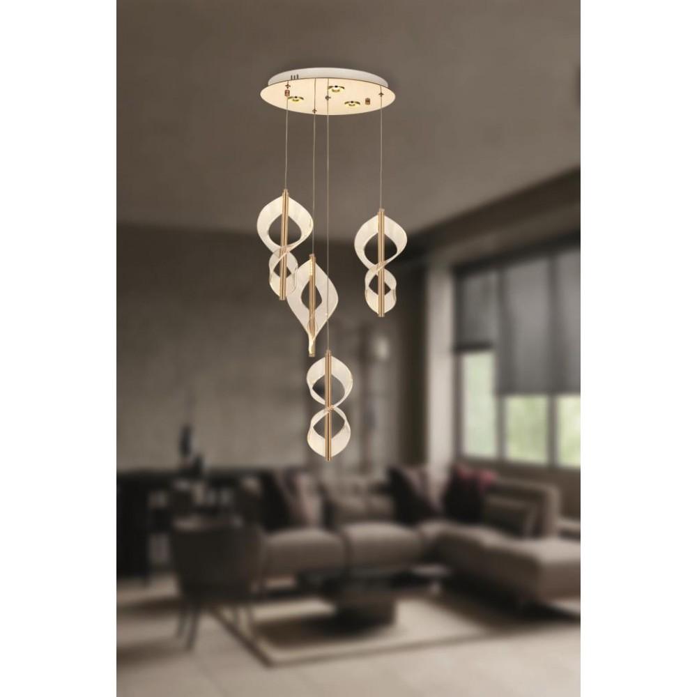 Eray Aydınlatma 1208-3+1 4lü Sarkıt Led Avize