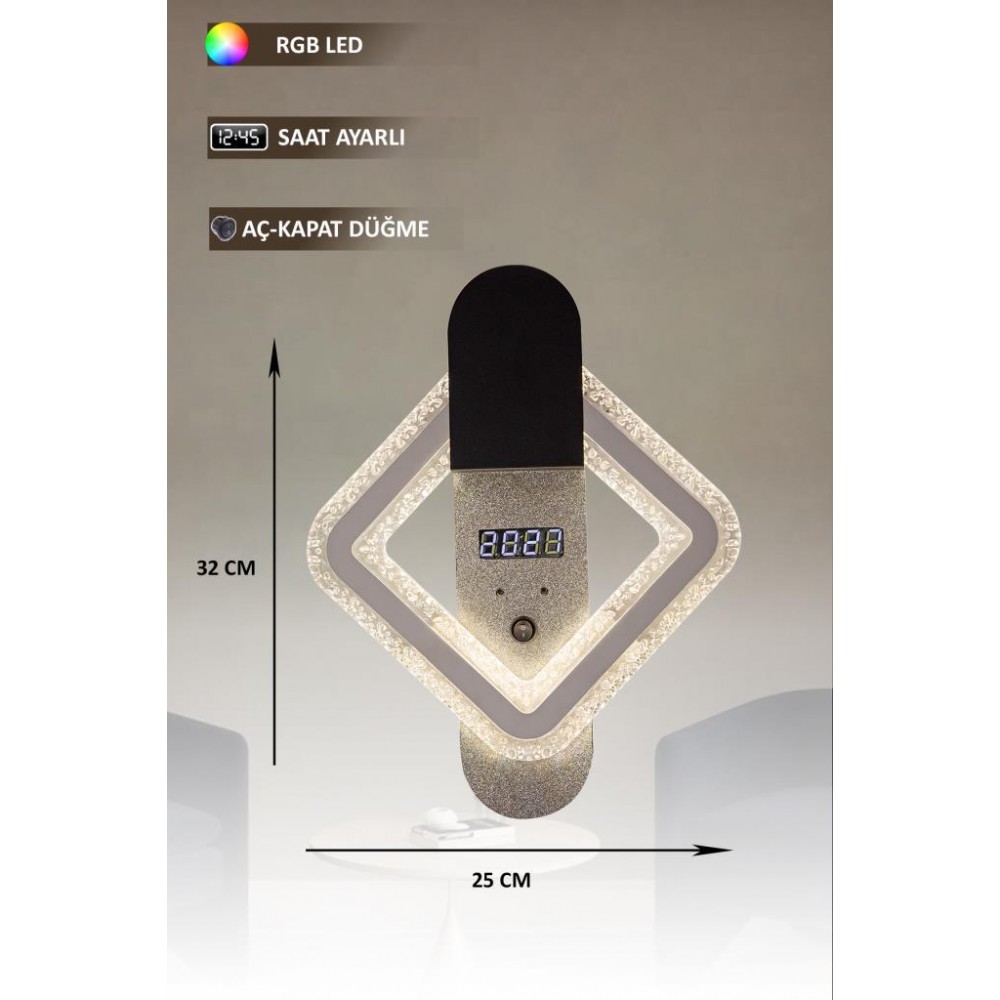 Eray Aydınlatma T8235 Siyah RGB Led Avize