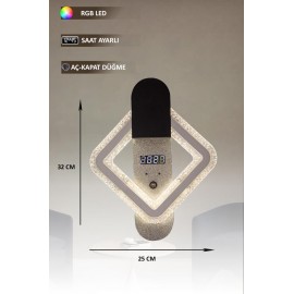 Eray Aydınlatma T8235 Siyah RGB Led Avize