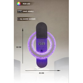 Eray Aydınlatma T8239 Siyah RGB Led Avize