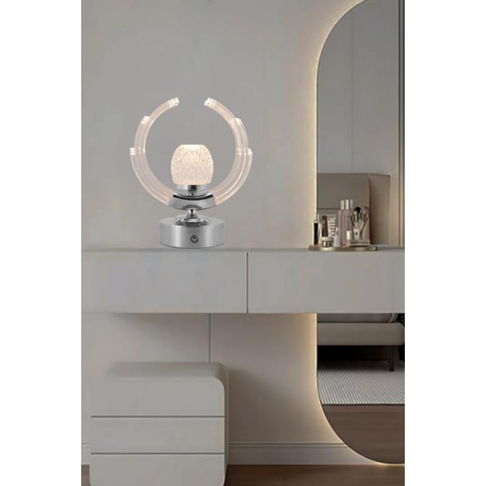 Eray Aydınlatma TL172 Krom Dokunmatik Led Masa Lambası
