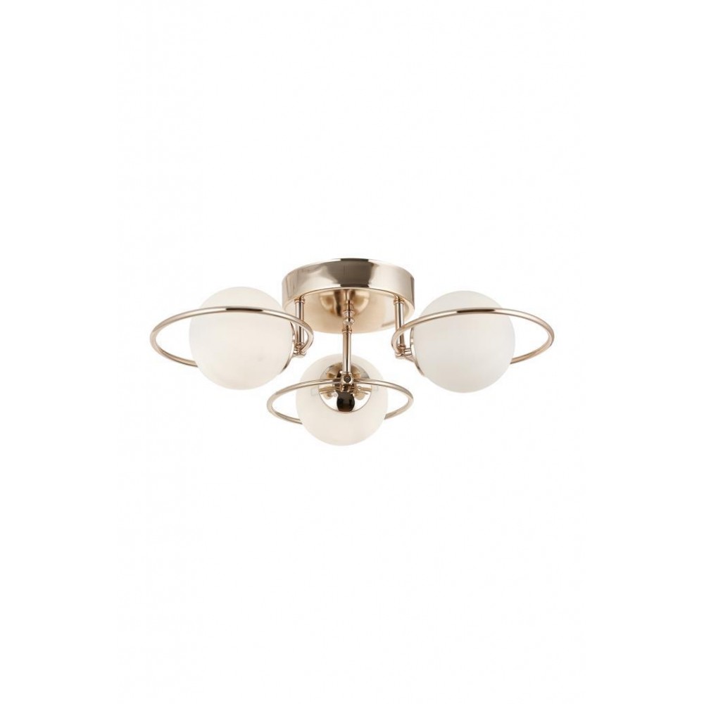 Eray Aydınlatma 3 lü Opal Camlı Rose Gold Avize