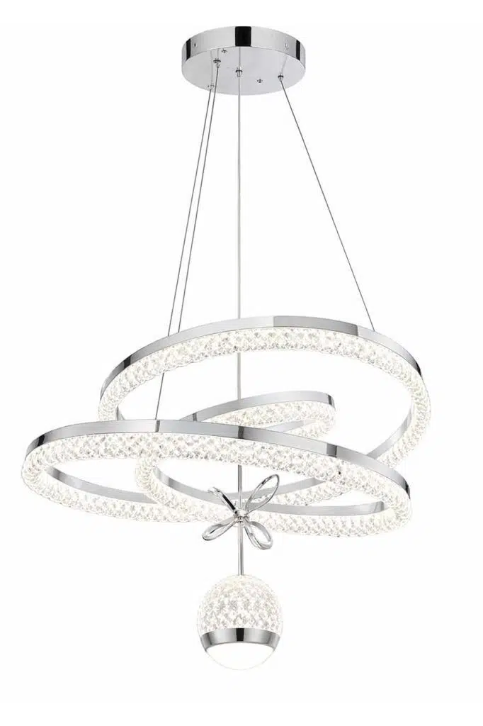 Eray Aydınlatma 6011-500 Tek Toplu Krom Led Avize