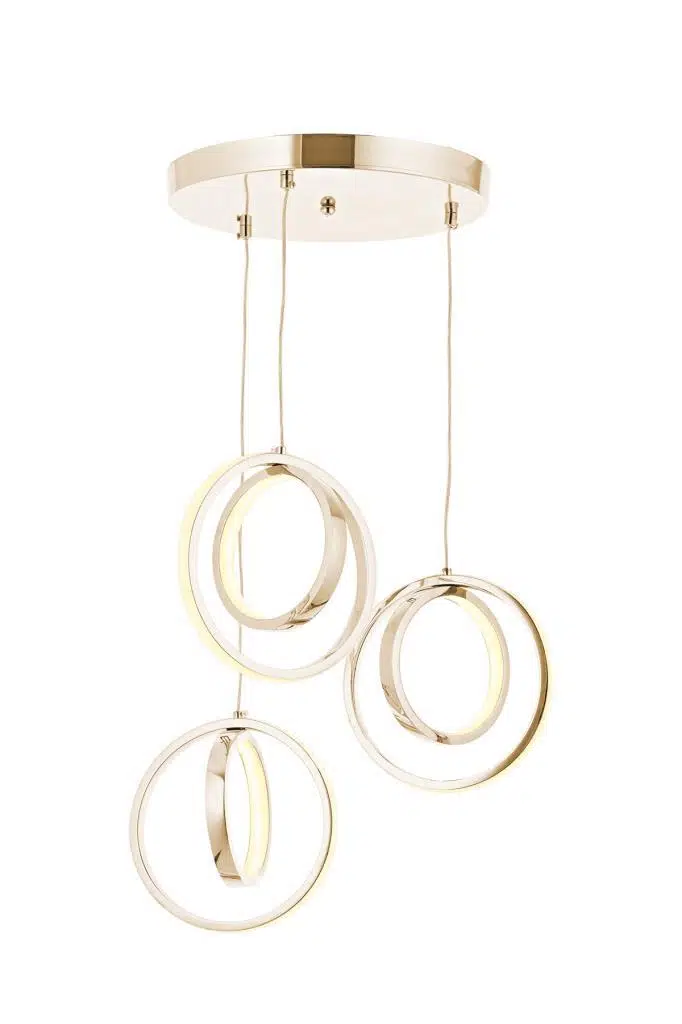 Eray Aydınlatma 1909-3 Sarı 3 lü Led Avize