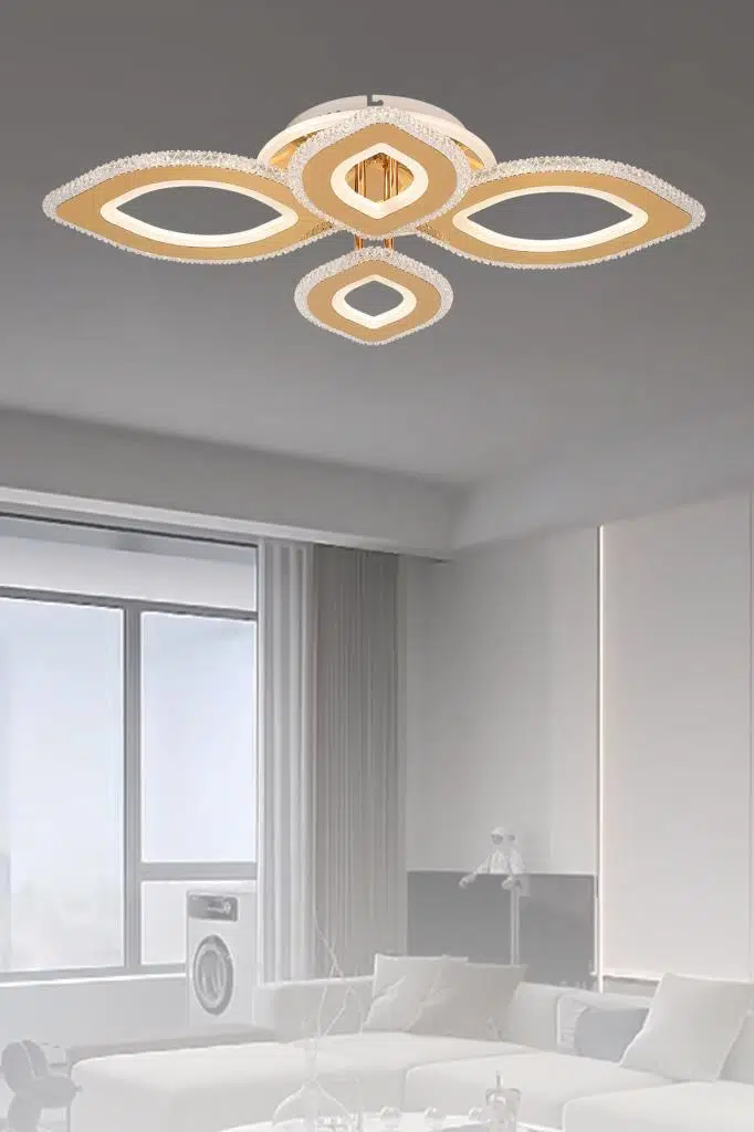 Eray Aydınlatma 008-4 Sarı Dimmer Kumandalı Led Avize
