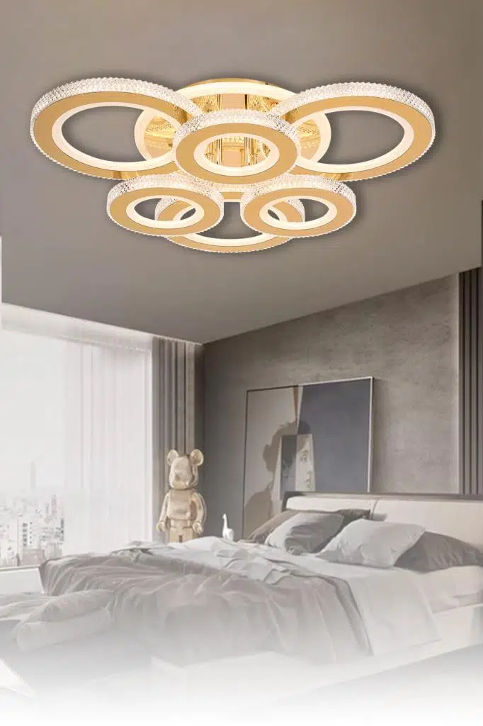 Eray Aydınlatma T001-6 Sarı Dimmer Kumandalı Led Avize