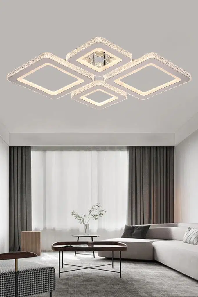 Eray Aydınlatma 2021-4 Krom Dimmer Kumandalı Led Avize