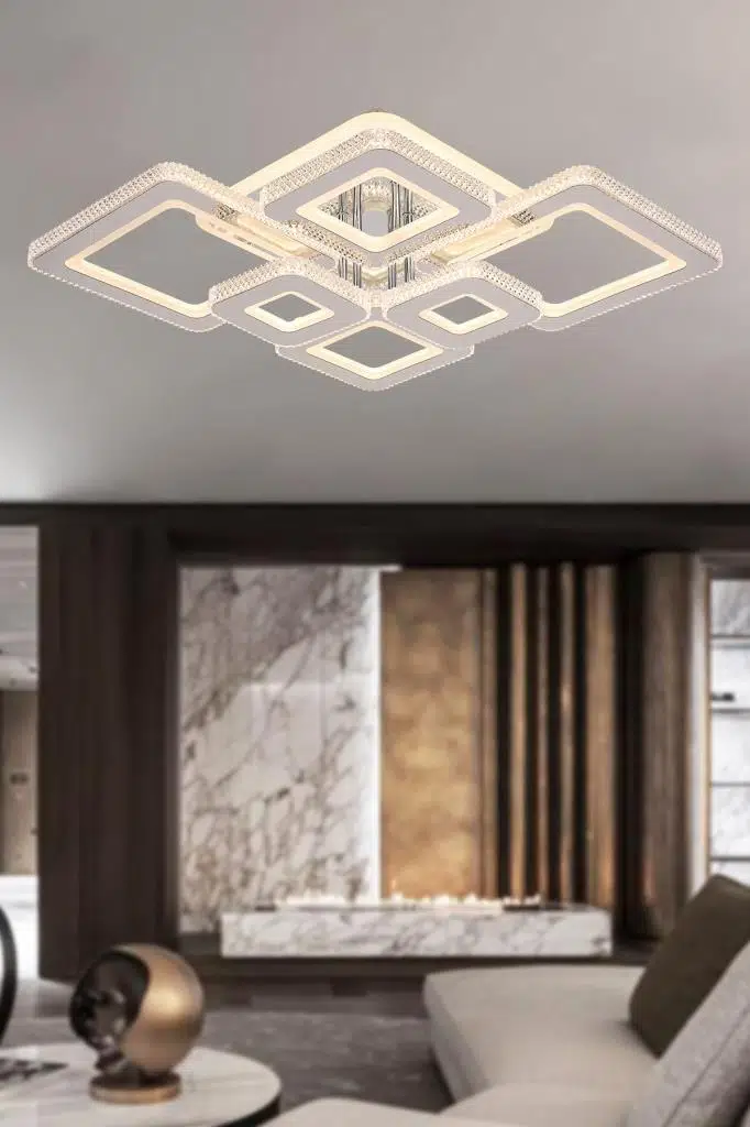 Eray Aydınlatma 2021-6 Lı Krom Dimmer Kumandalı Led Avize