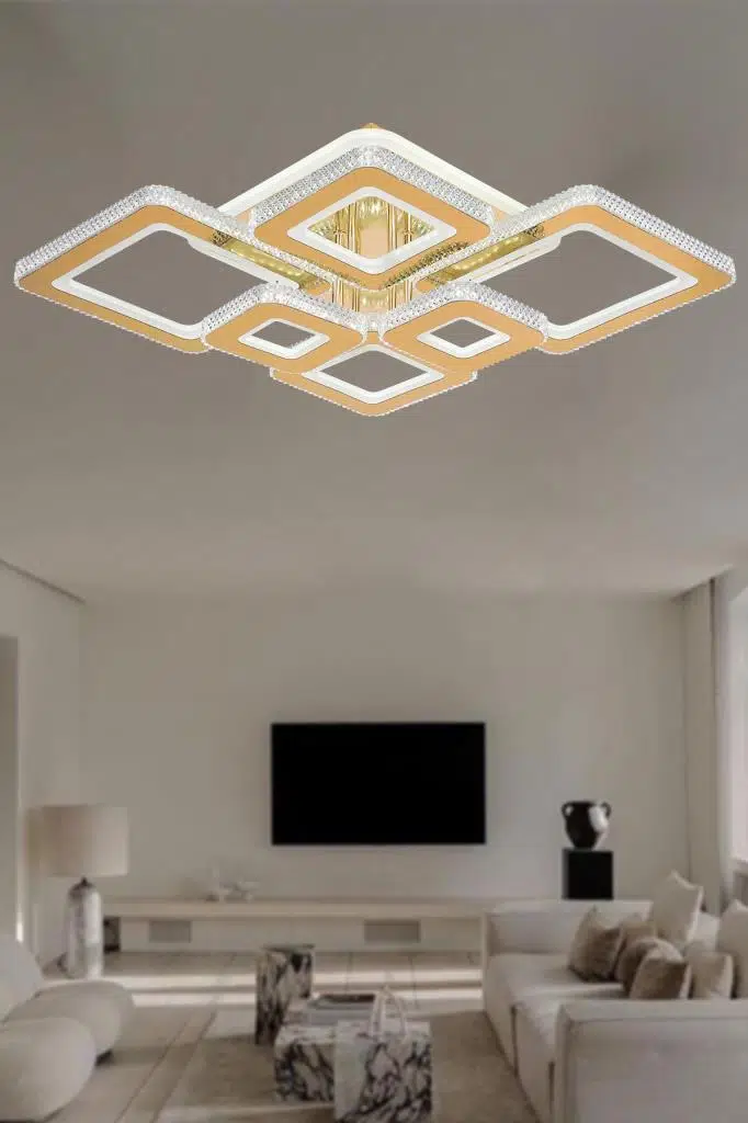 Eray Aydınlatma 2021-6 Sarı Dimmer Kumandalı Led Avize