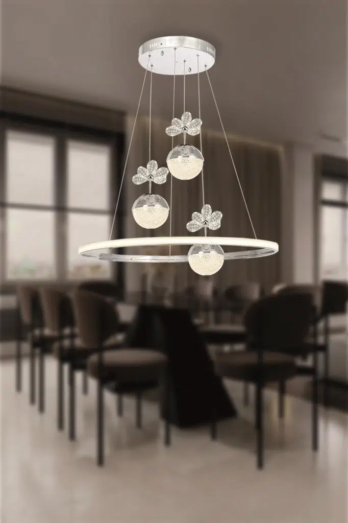 Eray Aydınlatma 2078-40 KR 3 Toplu Led Krom Avize
