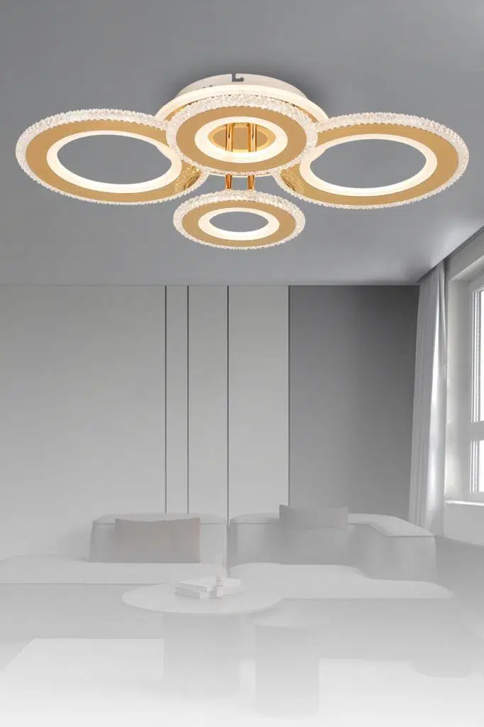 Eray Aydınlatma T001-4 Gold Kumandalı Led Avize