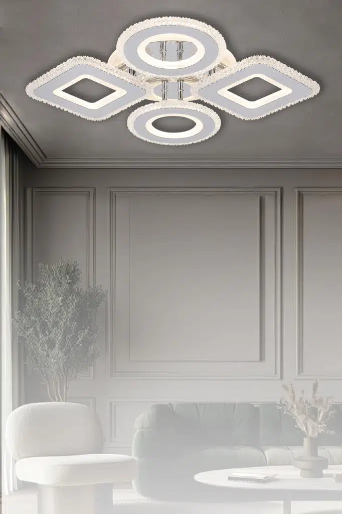 Eray Aydınlatma S008-4 Gold Kumandalı Led Avize